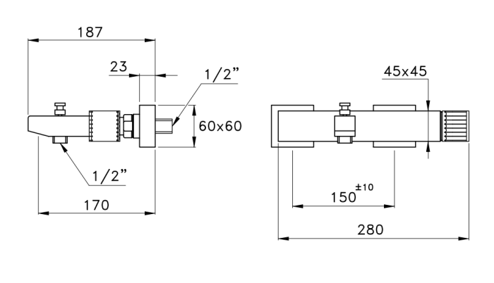Stella смеситель для душа, casanova, хром арт. cs02000cr00