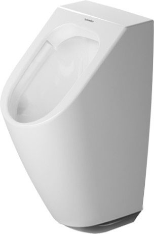 Duravit писсуар подвесной электронный с питанием от батареек, без "мушки", me by starck, 2809310000 цвет: белый