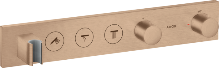 AXOR термостат для душа, ShowerSolutions, шлифованное красное золото арт. 18356310