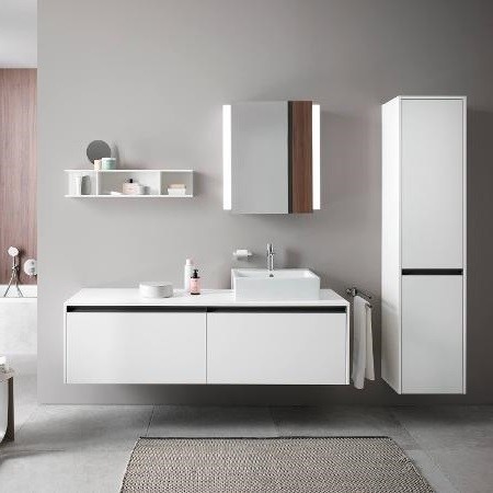 Duravit высокий шкаф с двумя дверцами петли справа 360 мм х 400 мм х 1760 мм, ketho.2, k21329r84840000 цвет: белый суперматовый
