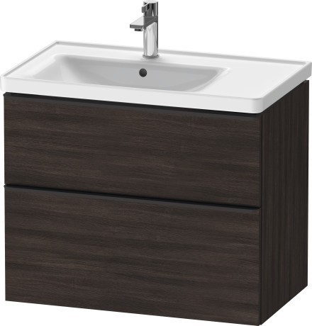 Duravit тумба подвесная под раковину 784 мм х 452 мм, d-neo, de435705353 цвет: каштан темный