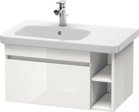 Duravit тумба подвесная под раковину с полками, durastyle, ds639402222 цвет: белый глянцевый