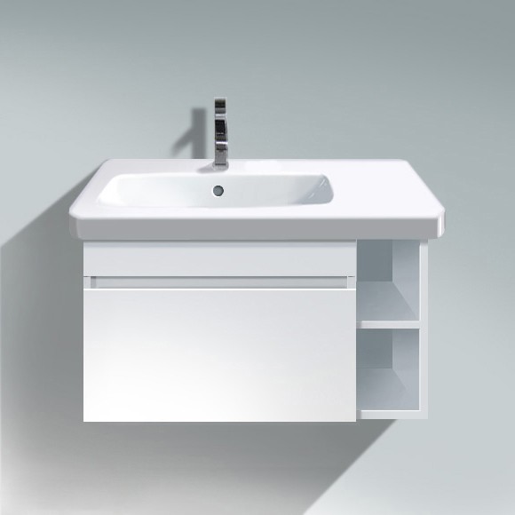 Duravit тумба подвесная под раковину с полками, durastyle, ds639402222 цвет: белый глянцевый