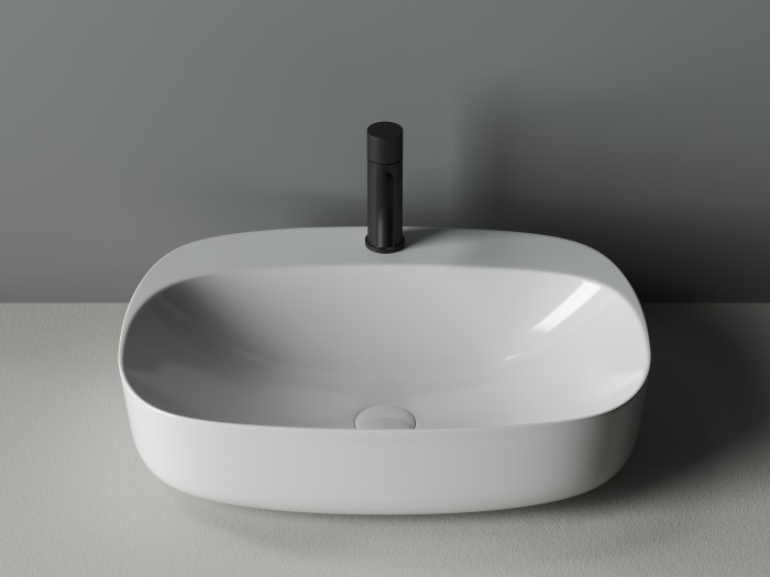 Ceramicanova раковина накладная element, cn5012 цвет: белый