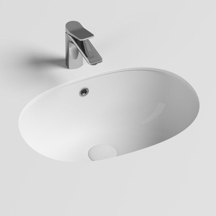 Ceramicanova встраиваемая раковина под столешницу element, cn6044 цвет: белый