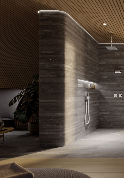 Keuco смеситель однорычажный для душа с выводом для шланга, с квадратной розеткой, ixmo solo, черный матовый арт. 59552 370202