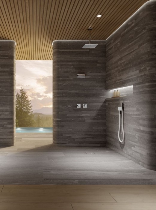 Keuco смеситель однорычажный для душа с выводом для шланга, с квадратной розеткой, ixmo solo, черный матовый арт. 59552 370202