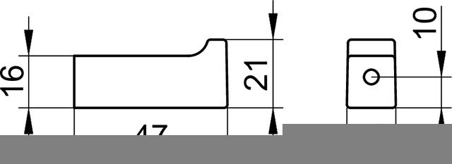 Keuco крючок, edition 11, черный матовый арт. 11114 370000