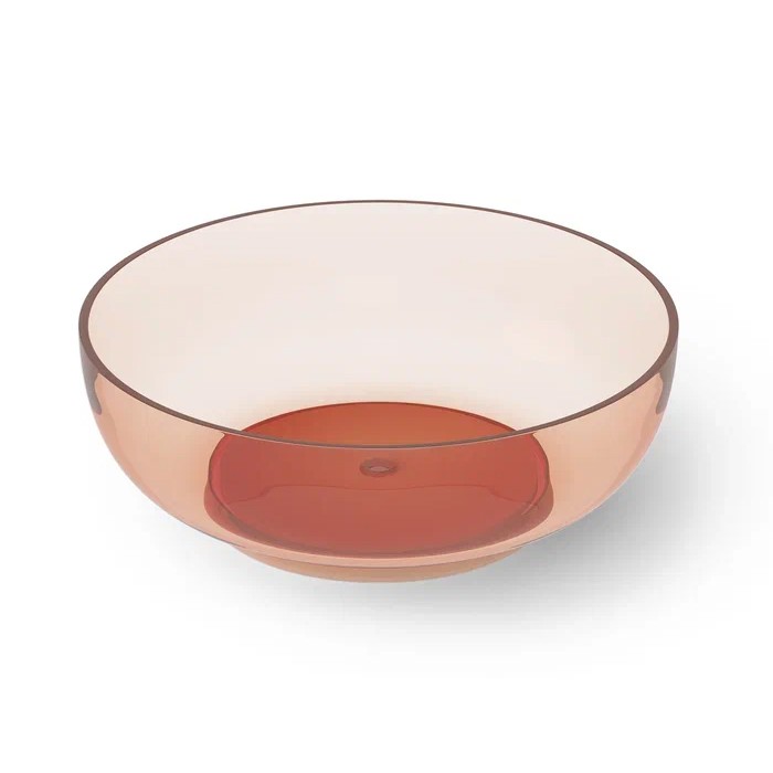 Ванна 150x150x52см., отдельностоящая, Glasstek, прозрачная смола, Dea Design Round, коричневый арт. DD8610 1500 R9