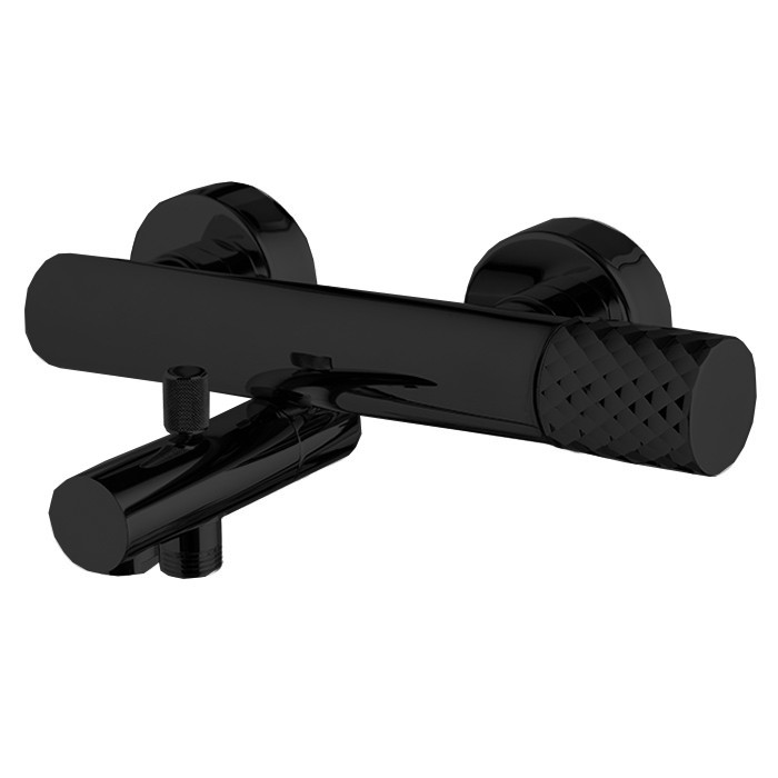 Fima Carlo Frattini смеситель для ванны, настенный, spillo tech, черный арт. f3034t/1nxns