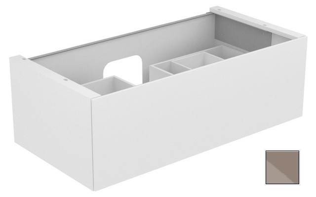 Keuco тумба подвесная под раковину с одним выдвижным фронтом, edition 11, трюфель арт. 31351 140000