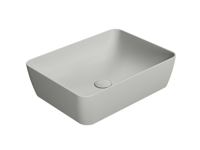 GSI Раковина накладная 50х38х14 см, cenere, санфарфор, Color-elements - 903717
