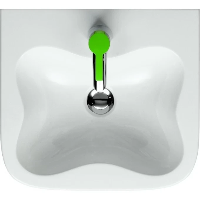 LAUFEN смеситель для раковины зеленый рычаг, без донного клапана, FLORAKIDS - 3.1165.1.014.110.1