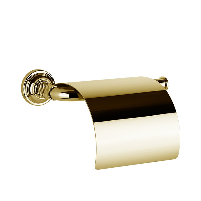 Gessi Держатель туалетной бумаги., с крышкой, подвесной, Venti20, 65449#246 цвет: gold pvd
