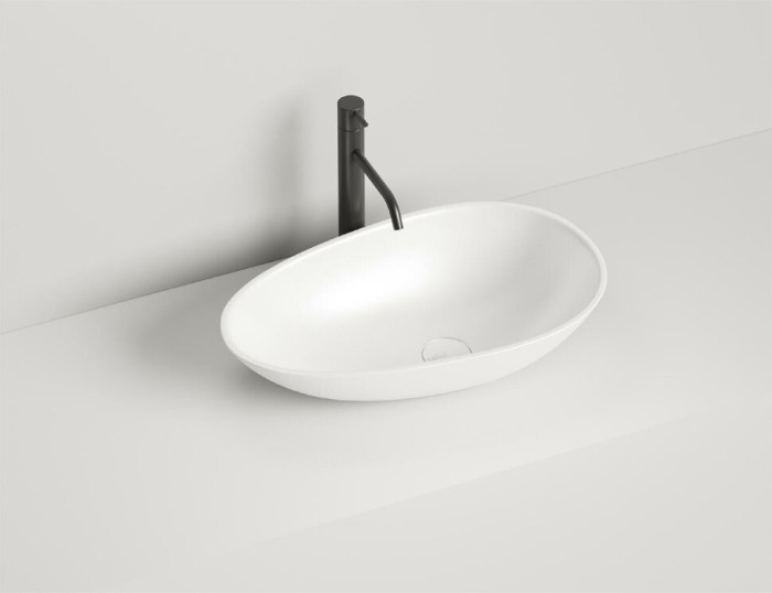 Salini раковина накладная 58x34,5, paola, 1101101grf цвет: глянцевый белый