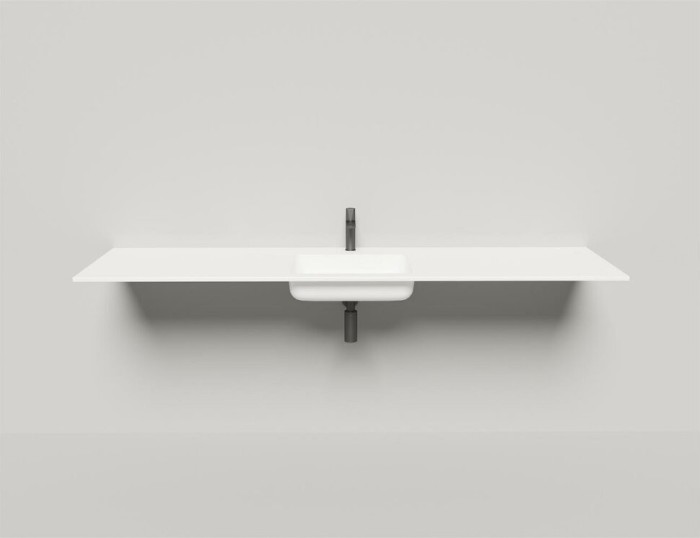 Salini раковина столешница 200x55, onda, 1402203mrf цвет: матовый белый