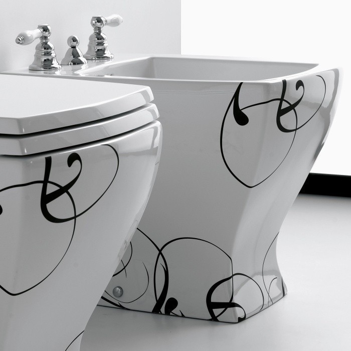 ArtCeram биде (напольное), jzb002 01 03 jazz цвет: белый