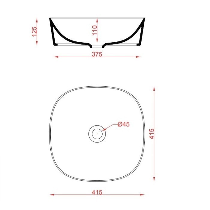 ArtCeram раковина (накладная), ghl001 01 00 ghost цвет: белый глянцевый