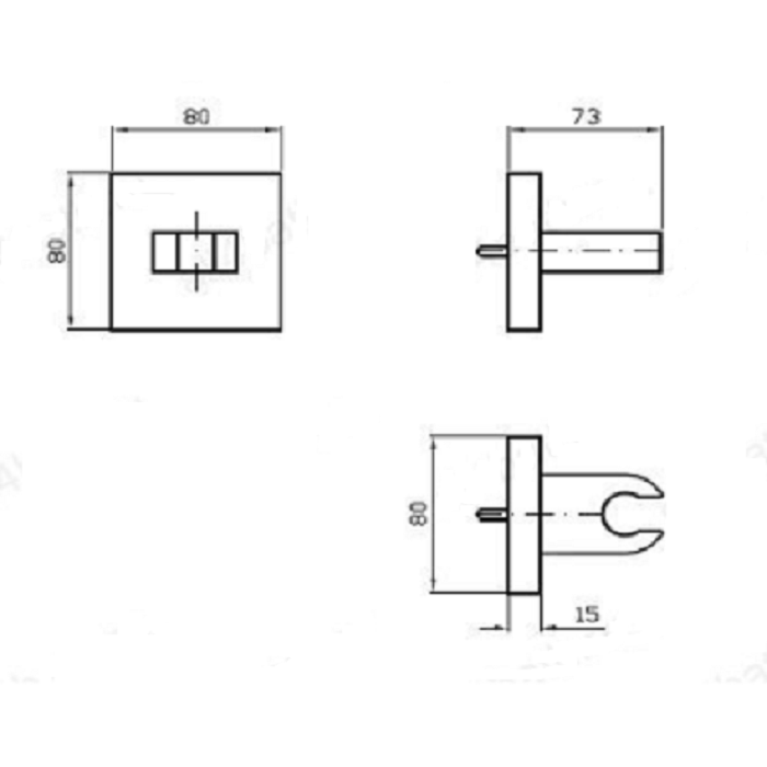 Zucchetti держатель для ручного душа, pan, хром арт. z93934