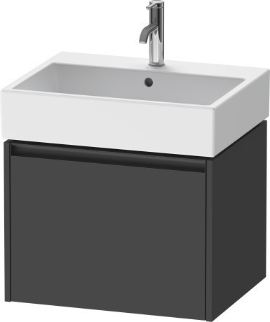 Duravit тумба подвесная под раковину 460 мм х 584 мм х 440 мм, ketho.2, k25075049490000 цвет: графит матовый