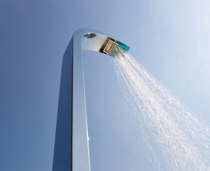 Bossini душевая колонна outdoor/indoor columns column из нержавеющей стали, arch, хром арт. l00865.030