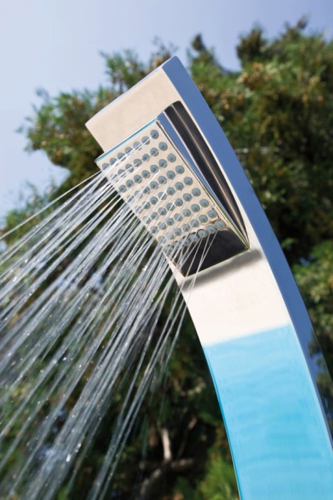 Bossini душевая колонна outdoor/indoor columns column из нержавеющей стали, arch, хром арт. l00865.030