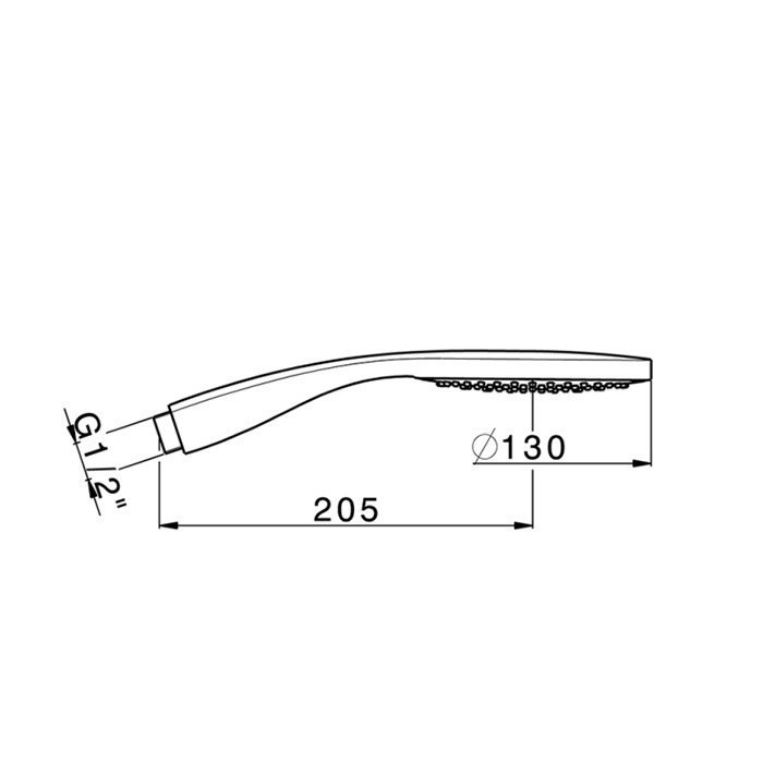 Cisal ручной душ ds01433021 shower cisal, цвет: хром