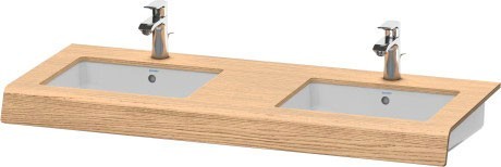 Duravit консоль с двумя вырезами, durastyle, ds829c 52 цвет: европейский дуб