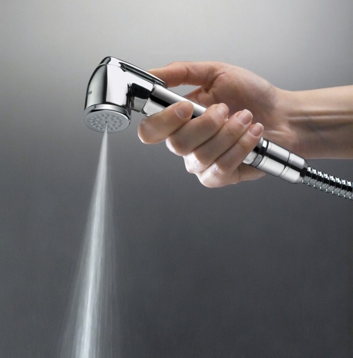 Bossini лейка гидроёршика с клапаном подачи воды idrogetto, talita idrogetto, хром арт. b00656.030