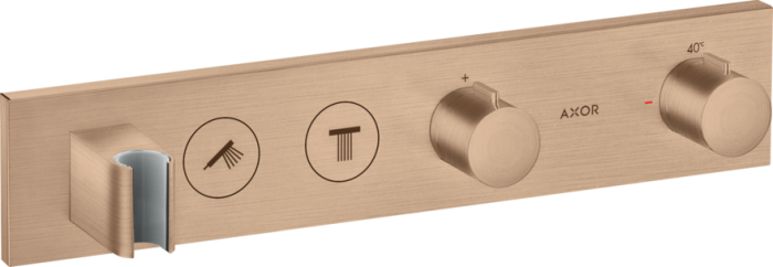 AXOR термостат для душа, ShowerSolutions, шлифованное красное золото арт. 18355310
