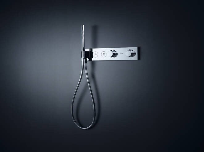 AXOR термостат для душа, ShowerSolutions, шлифованное красное золото арт. 18355310