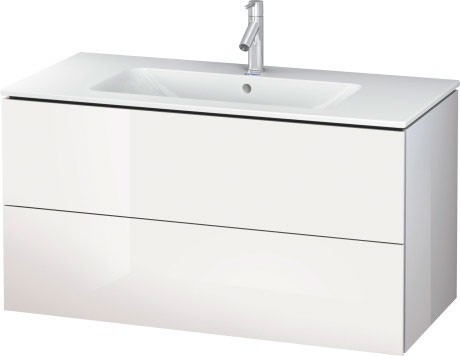 Duravit тумба подвесная под раковину, l-cube, lc 6242 2222 цвет: белый глянцевый