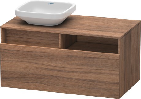 Duravit тумба подвесная под консоль, durastyle, ds6784l7979 цвет: орех натуральный
