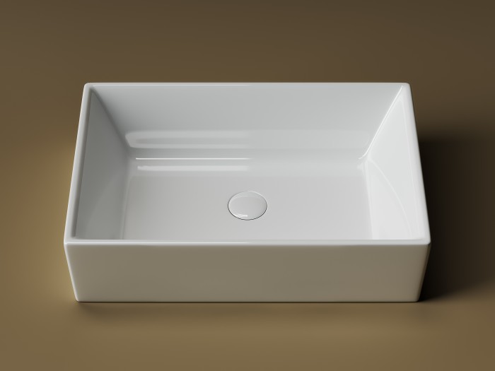 Ceramicanova раковина накладная element, cn5013 цвет: белый