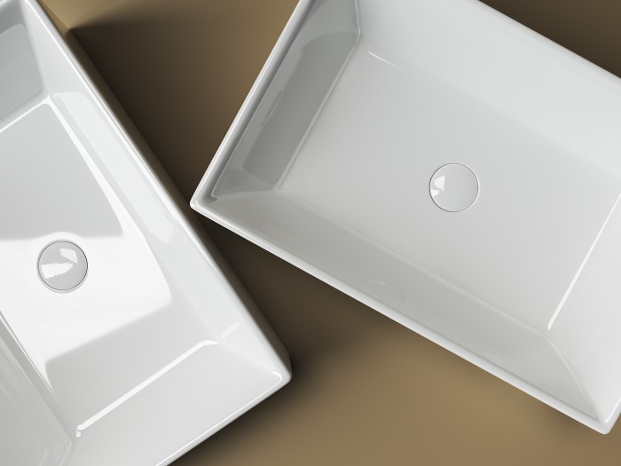 Ceramicanova раковина накладная element, cn5013 цвет: белый