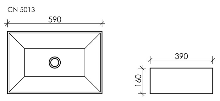 Ceramicanova раковина накладная element, cn5013 цвет: белый