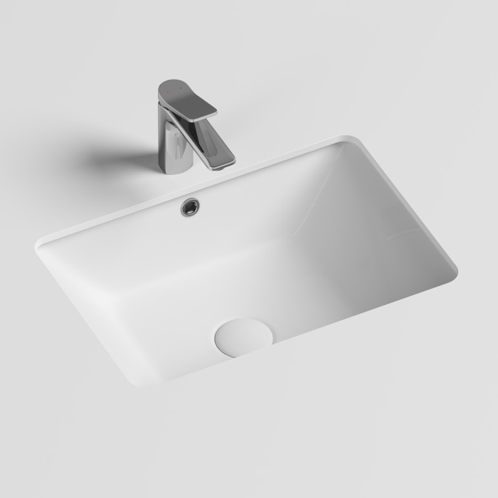 Ceramicanova встраиваемая раковина под столешницу element, cn6045 цвет: белый