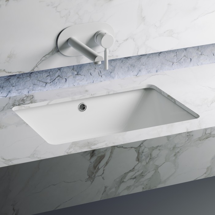 Ceramicanova встраиваемая раковина под столешницу element, cn6045 цвет: белый