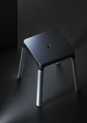 Keuco стульчик для ванной, axess, чёрный, чёрный матовый арт. 35082 370037