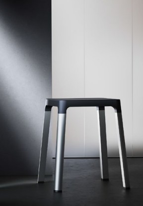 Keuco стульчик для ванной, axess, чёрный, чёрный матовый арт. 35082 370037