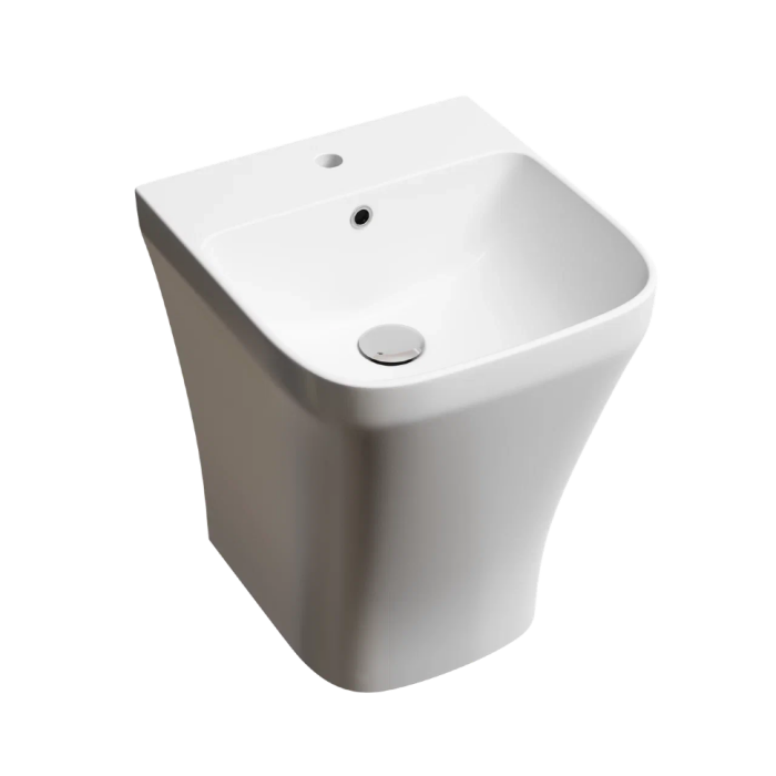 Ceramicanova раковина моноблок dion, cn6067 цвет: белый