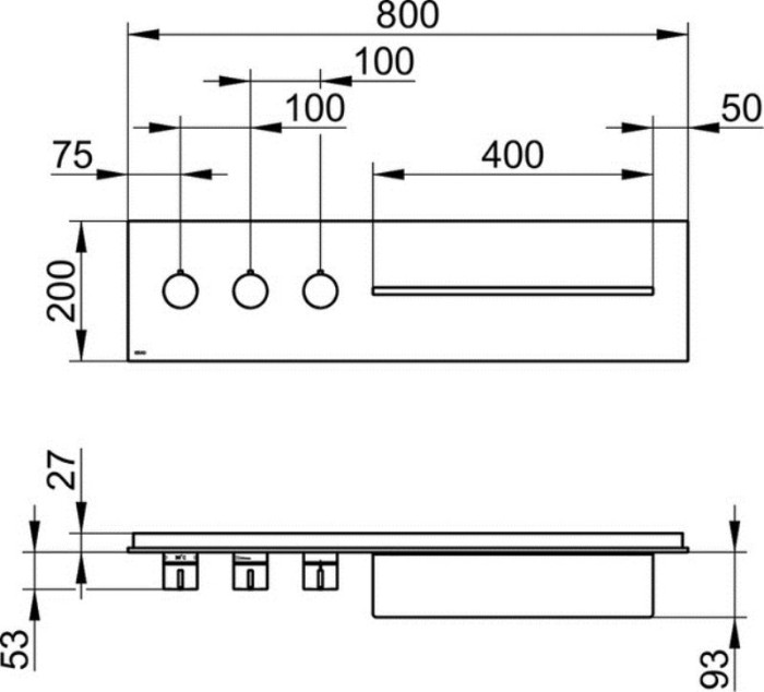 Keuco панель для ванны и душа с термостатом на 3 потребителя рукоятки слева, metime_spa, белый глянцевый арт. 56163 013001