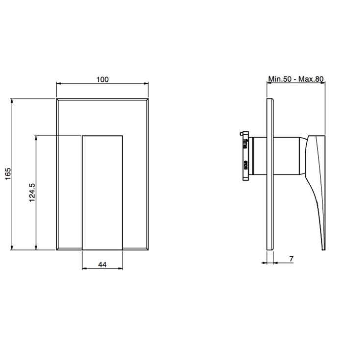 Fima Carlo Frattini смеситель для душа, встраиваемый, zeta, золото арт. f3969x1or
