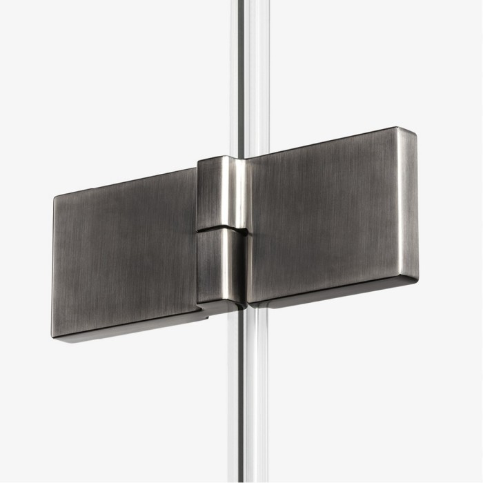 Шторка для ванны 130x150 r, New trendy Avexa gunmetal brushed, оружейная сталь арт. EXK-3528