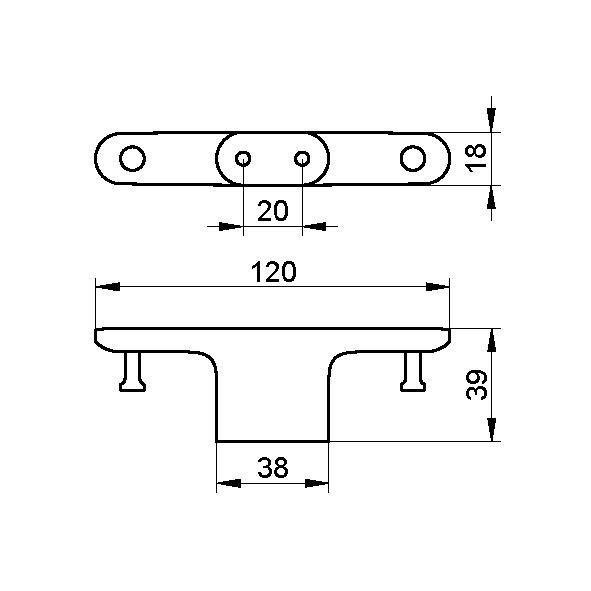 Keuco крючок для полотенца двойной, edition 400, хром арт. 11515 010000