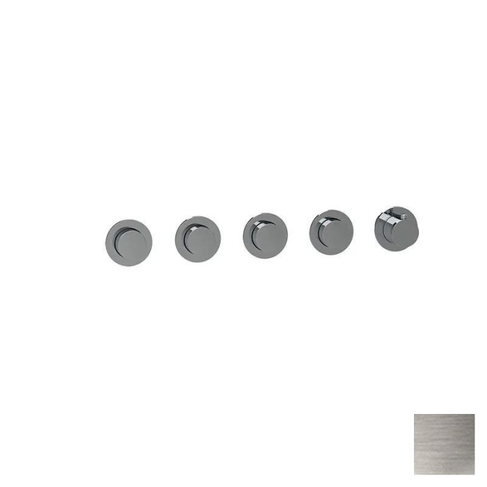 Внешняя часть термостатического смесителя на 4 потребителя, Almar Modular Round, никель арт. E180440.NB