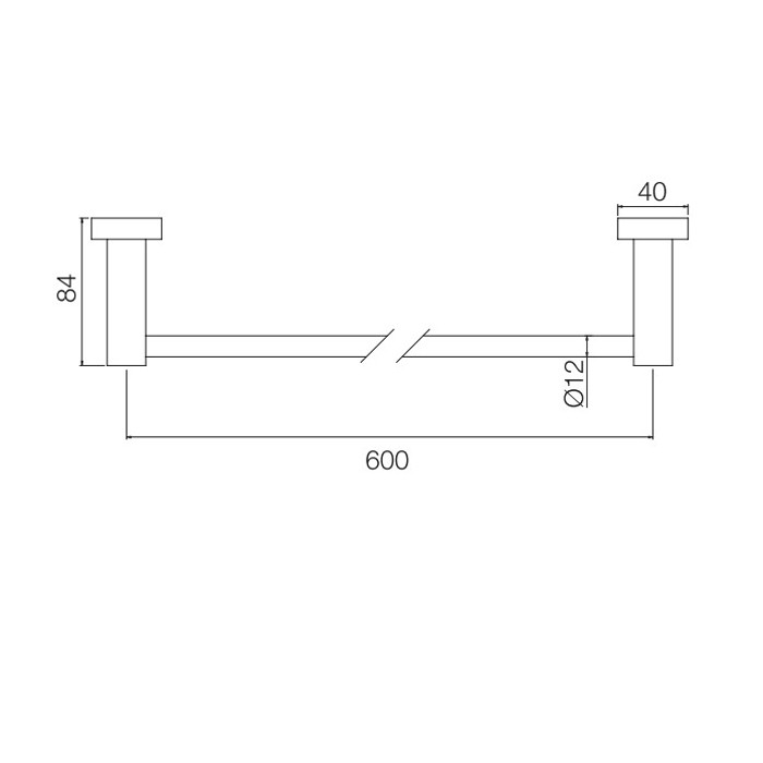 Fima Carlo Frattini полотенцедержатель 60см, подвесной, rotola, хром арт. f6000/60cr