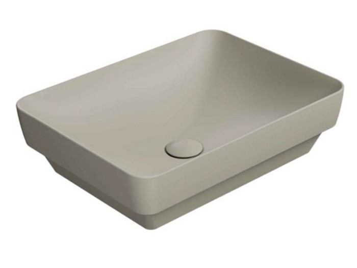 GSI Раковина накладная 50х38х14 см, creta matte, санфаянс, Color-elements - 884708