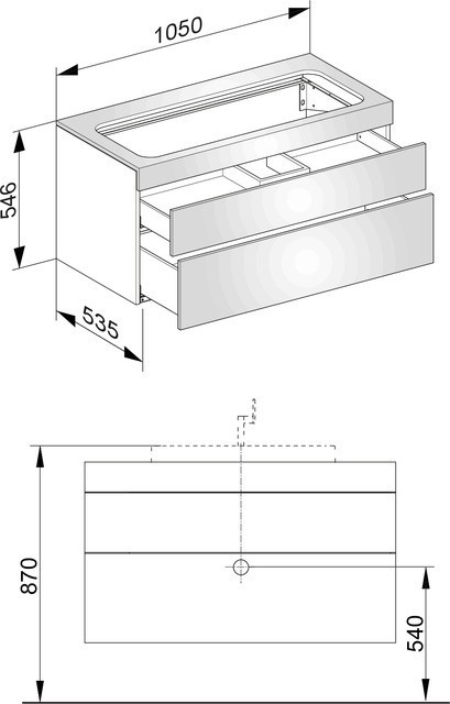 Keuco тумба под умывальник, edition 400, трюфель арт. 31582 370000