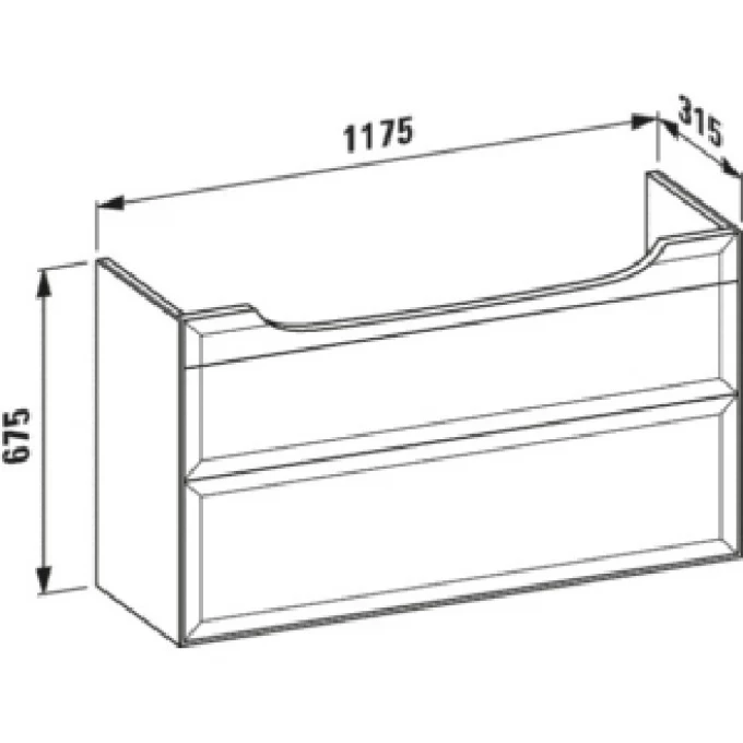 LAUFEN тумба под раковину 120x31, THE NEW CLASSIC - 4.0605.2.085.631.1